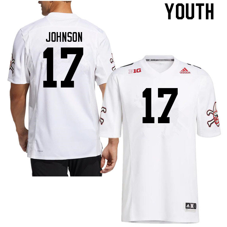 Youth #17 Tyreke Johnson Nebraska Cornhuskers College Football Jerseys Sale-Strategy